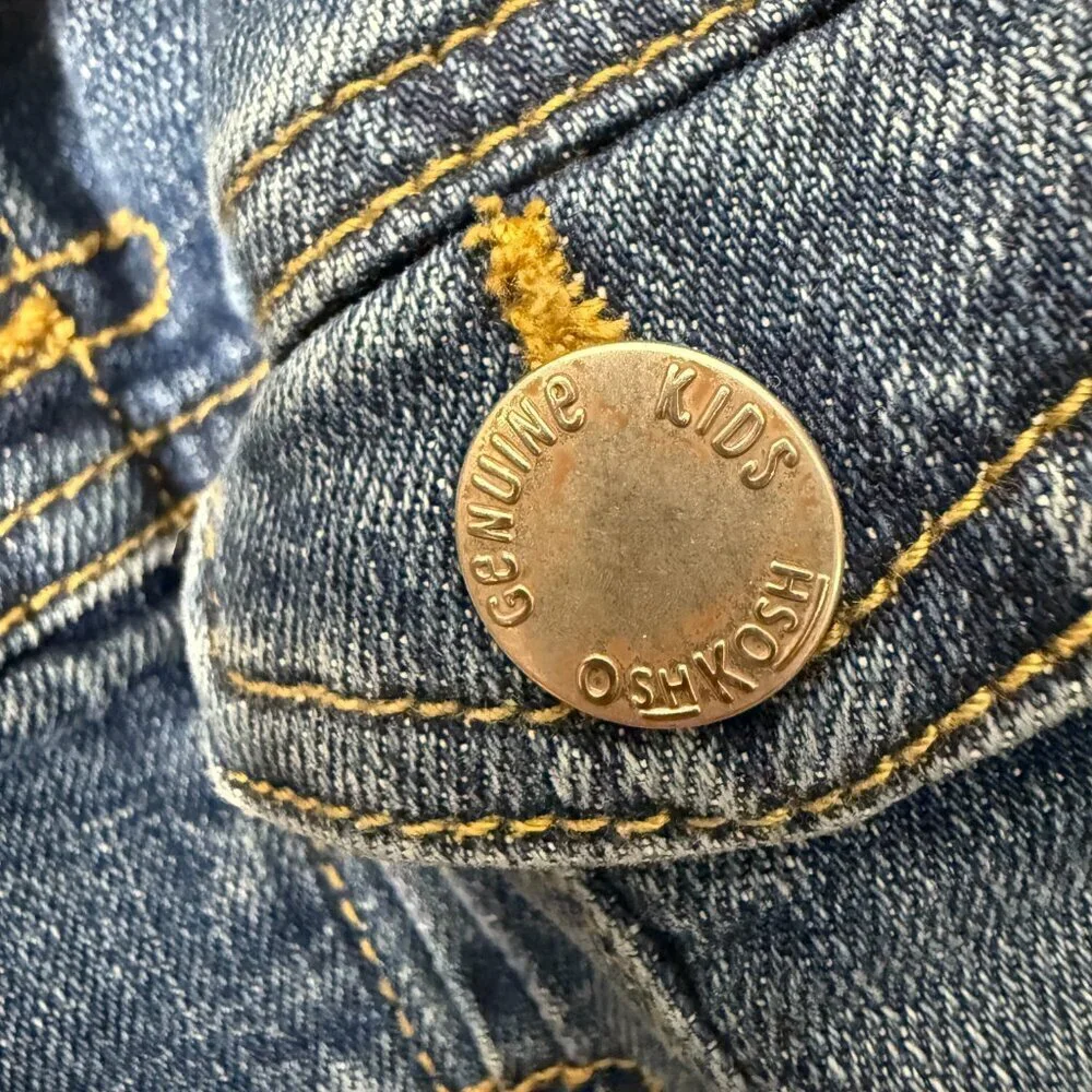 OSH KOSH Genuine Kids Jean Denim Jacket Size 5T